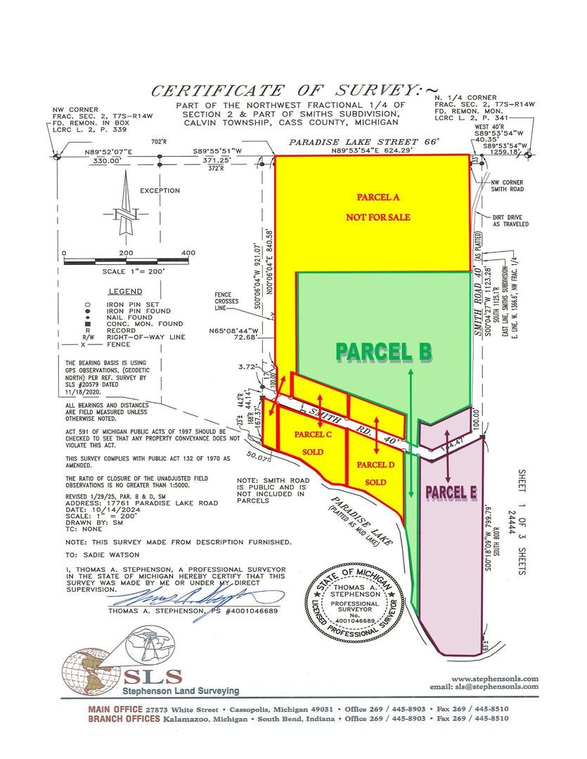 Property Photo: 17761 Paradise Lake Road MI 49095