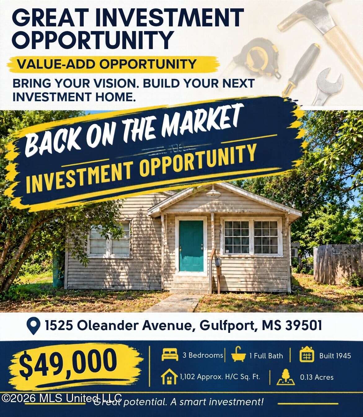 Property Photo:  1525 Oleander Avenue  MS 39501 