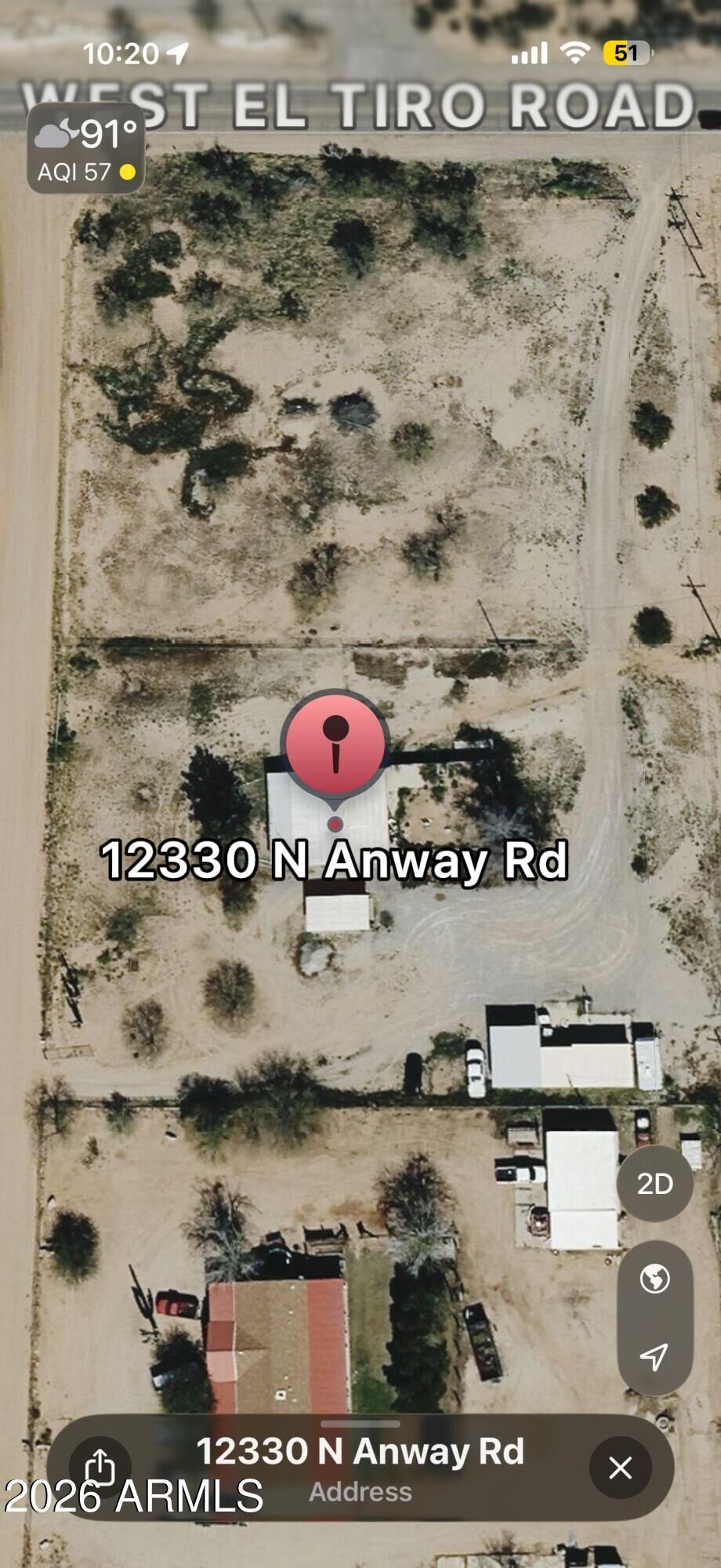 Property Photo:  12330 N Anway Road  AZ 85653 
