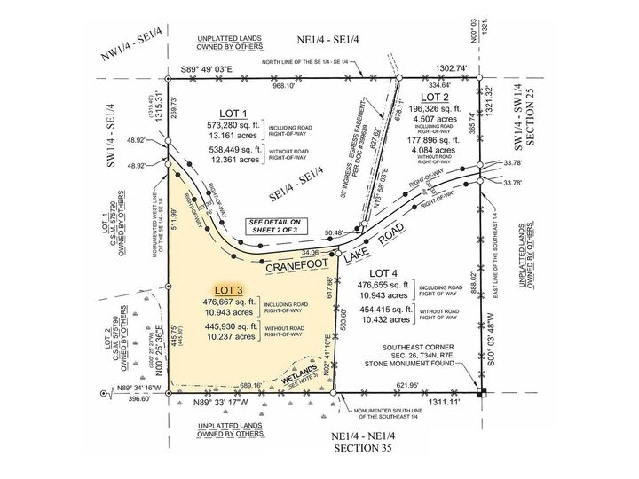 Property Photo: Lot 3 Crane Foot Lake Road WI 54435