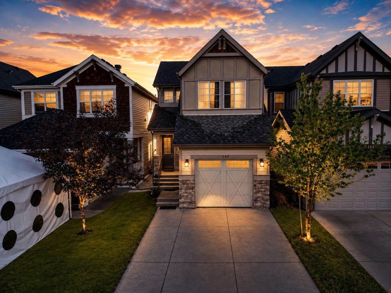 Property Photo:  146 Skyview Point Crescent NE  AB T3N 0M1 