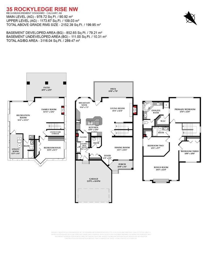 Property Photo: 35 Rockyledge Rise NW AB T3G 5N1