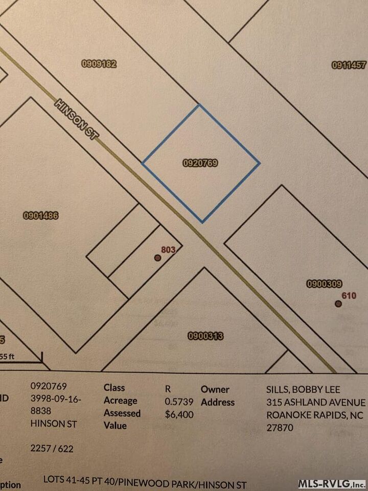 Property Photo:  Lt-41-45 Hinson St  NC 27870 