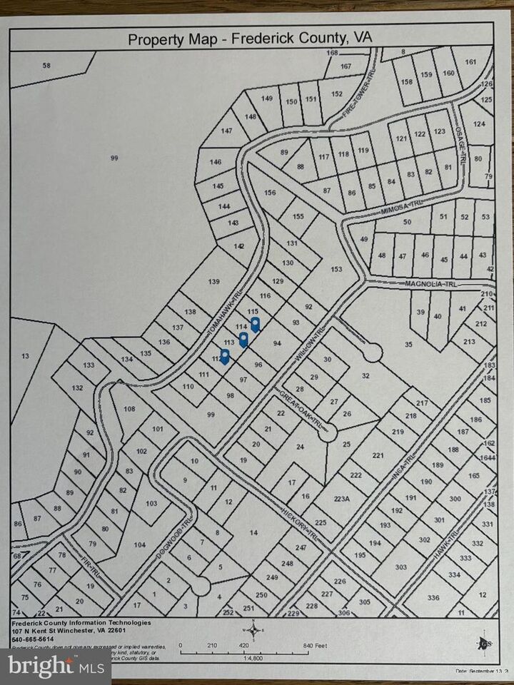 Property Photo:  Lot 113 Tomahawk Trail  VA 22602 