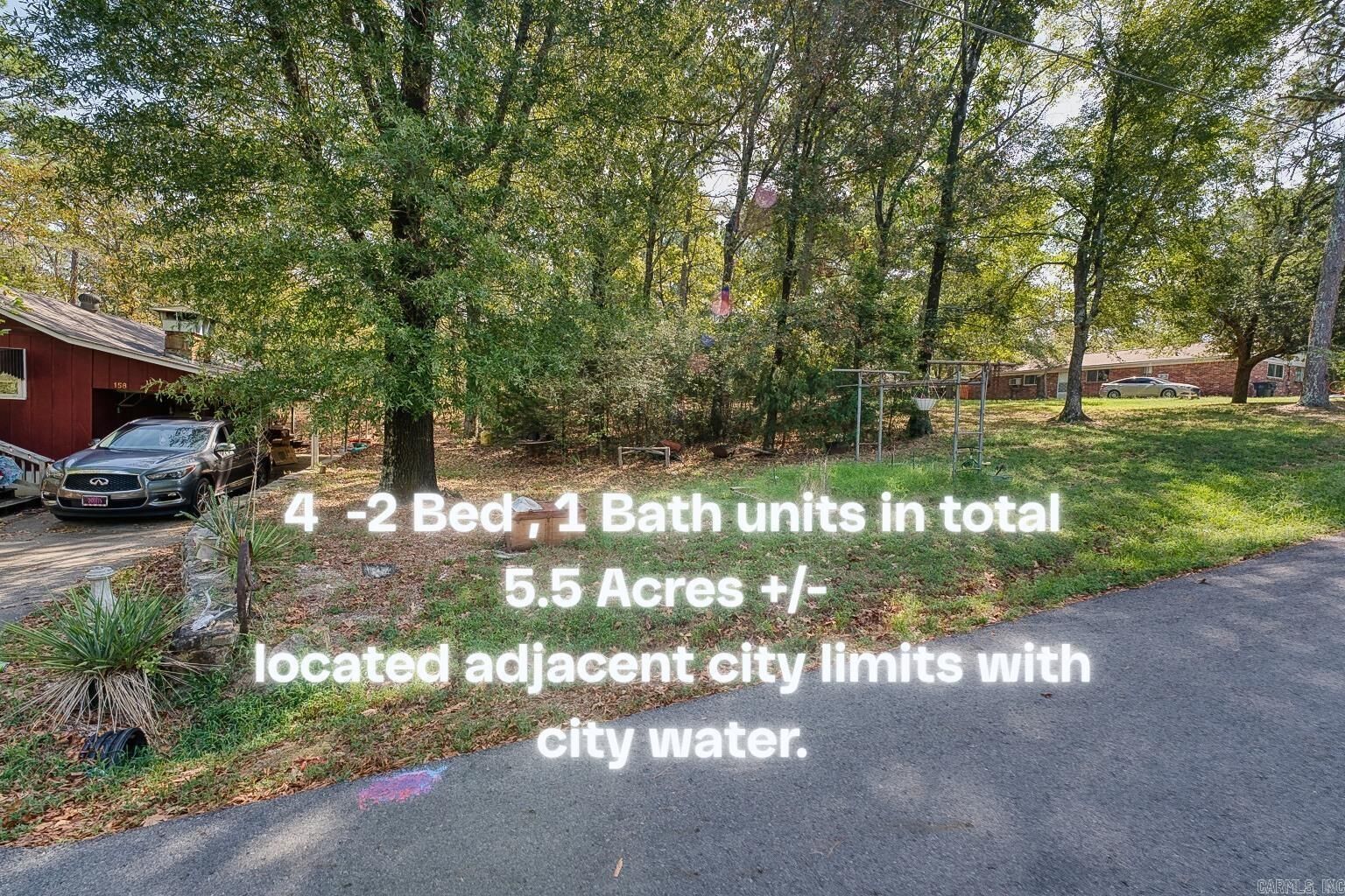 Property Photo:  158 &Amp 144 (A&Ampb) Isaac Lane  AR 71901 