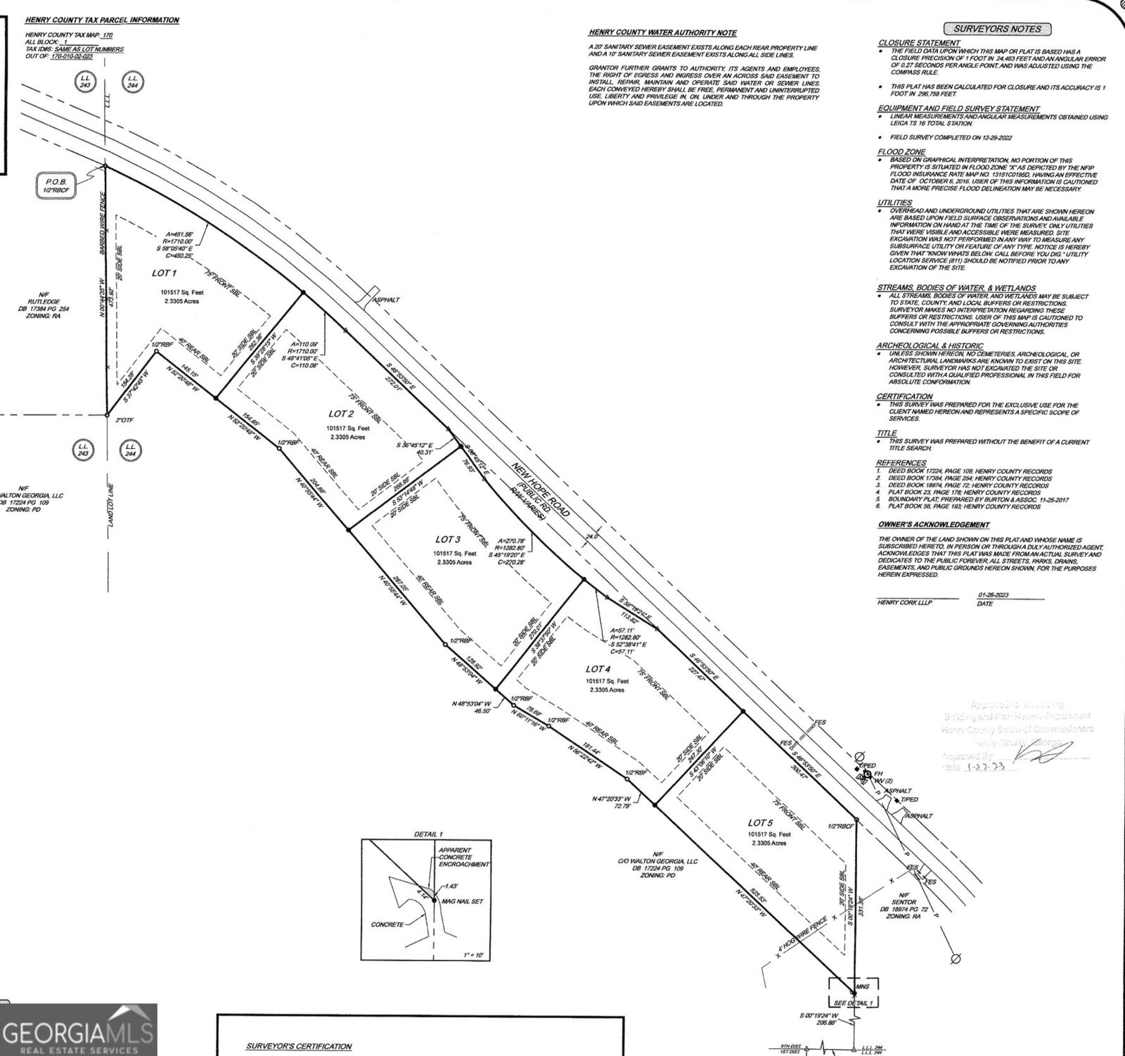 Property Photo:  Lot 3 New Hope Road  GA 30248 