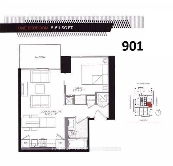 Property Photo:  5 St Joseph Street 901  ON M4Y 1J6 
