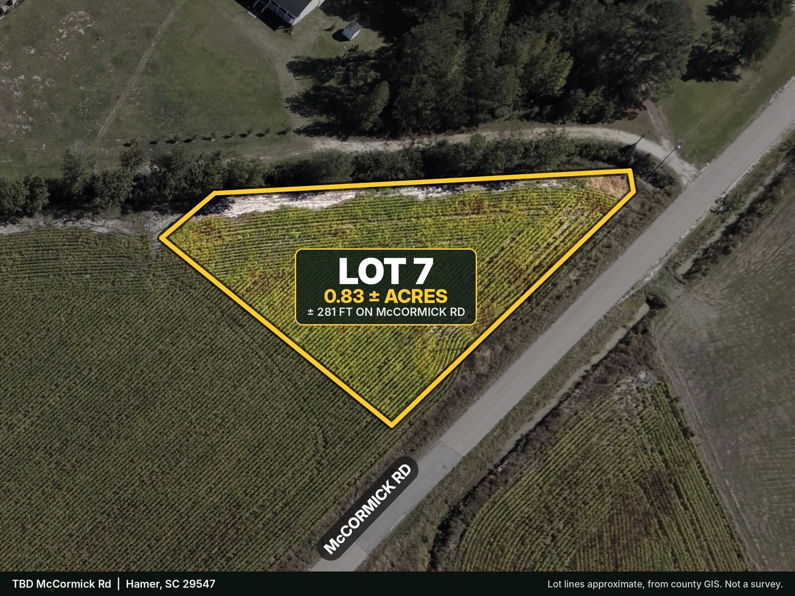 Property Photo:  Tbd McCormick Rd.  SC 29547 