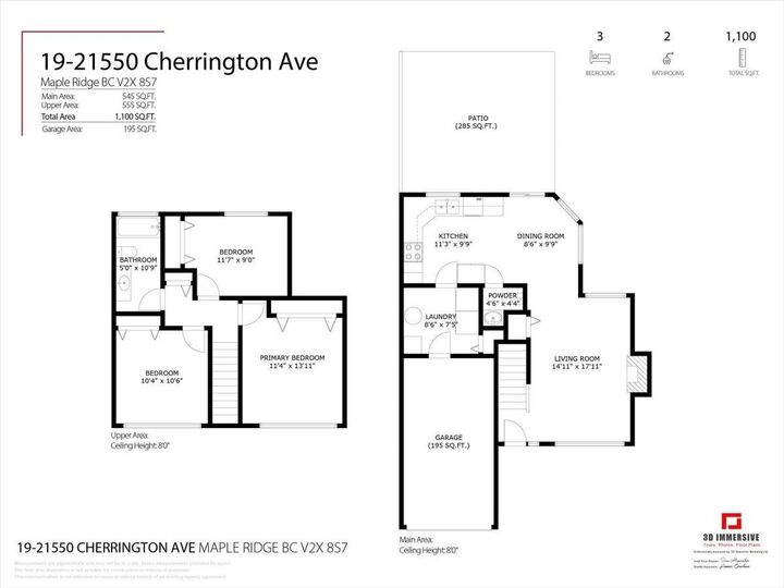 Property Photo:  21550 Cherrington Avenue 19  BC V2X 8S7 