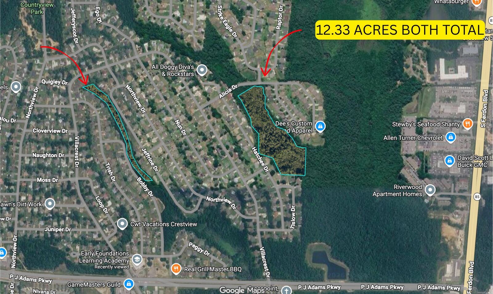 Property Photo:  12.33 Acres Alicia Dr  FL 32536 