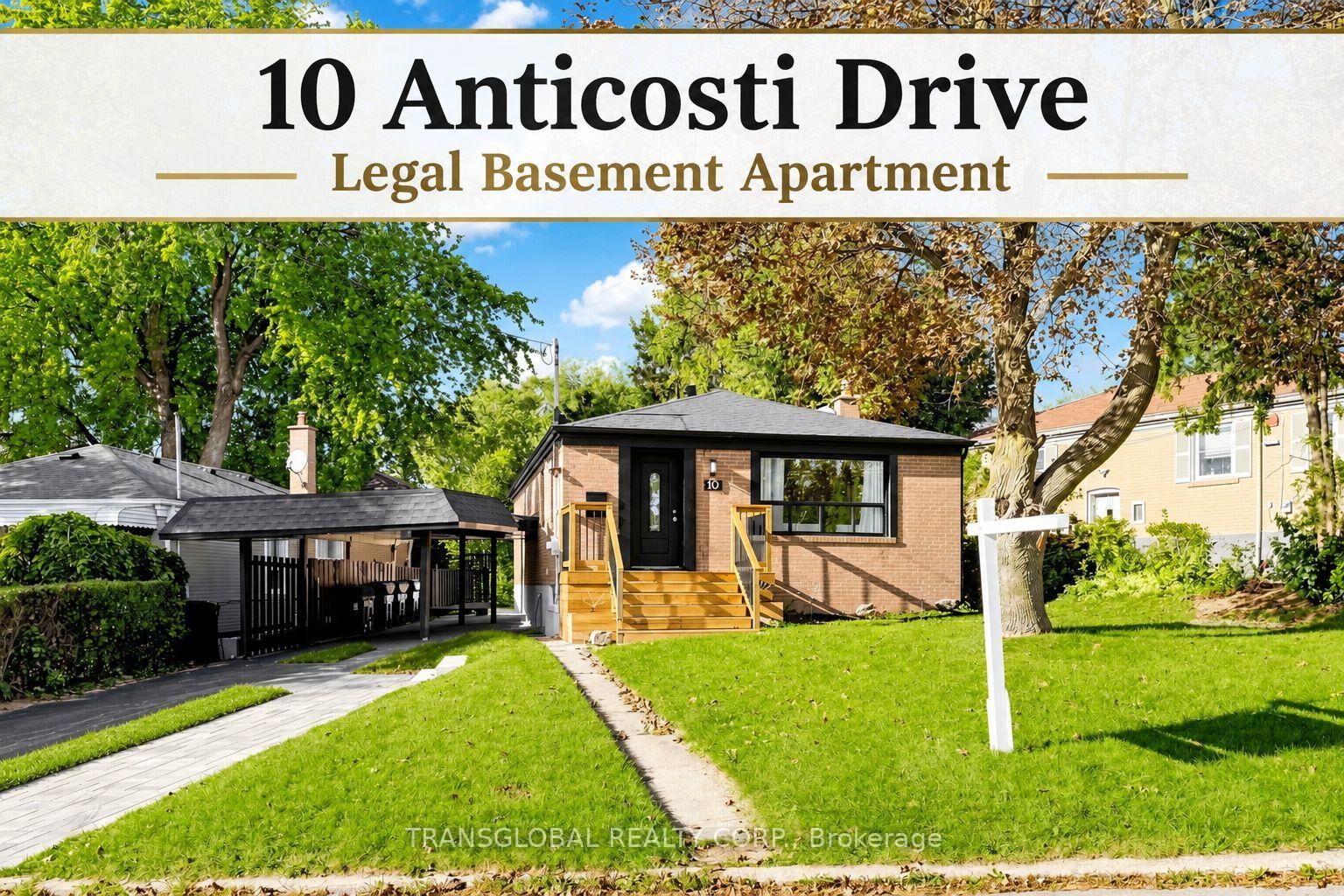 Property Photo:  10 Anticosti Drive Bsmt  ON M1J 1V5 