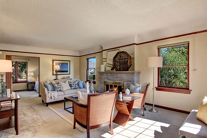 Property Photo: Living room, formal dining room, kitchen & around the home 3212 NE 70th St  WA 98115 