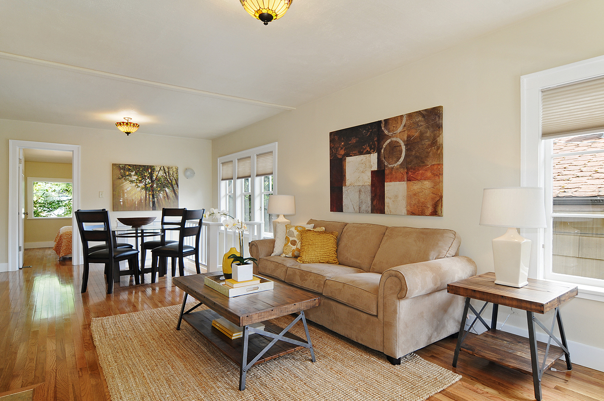 Property Photo: Living room, dining room, kitchen 334 NE 54th St  WA 98105 
