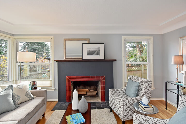 Property Photo: Living room 7309 14th Ave NW  WA 98117 