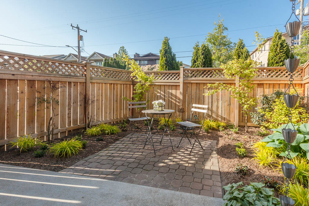 Property Photo: Private patio 2427 NW 58th St B WA 98107