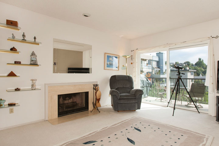 Property Photo: Living room 2253 Gilman Dr W 508  WA 98119 