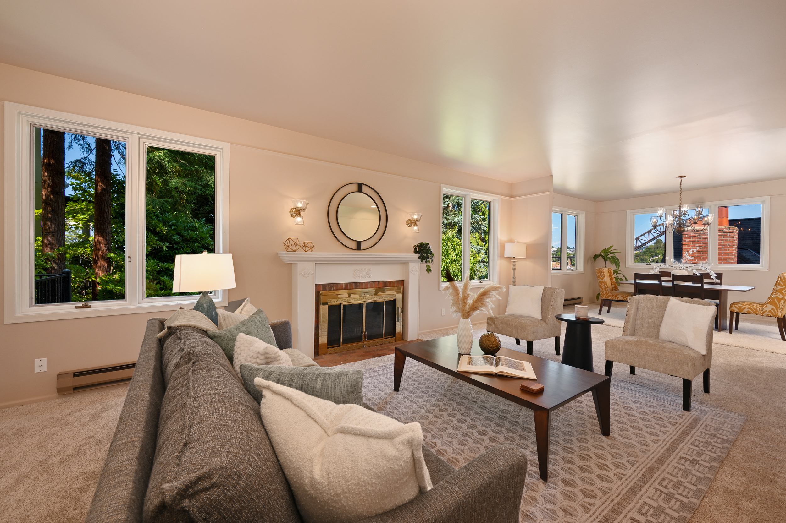 Property Photo: Living Room 3764 W Commodore Way WA 98199